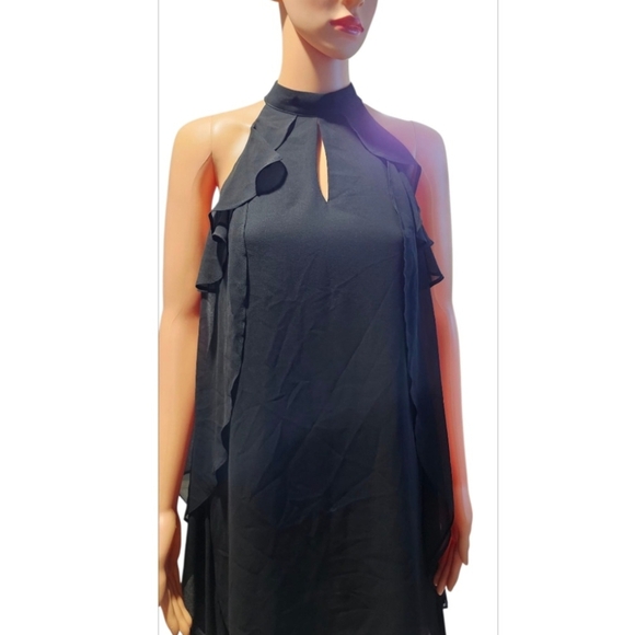 BCBGeneration Black Ruffle Mini Dress - Picture 5 of 8